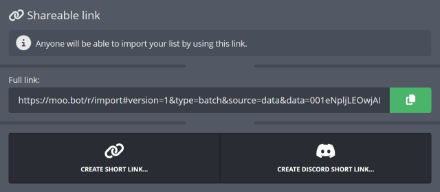 Exporting your list of Twitch users to a link
