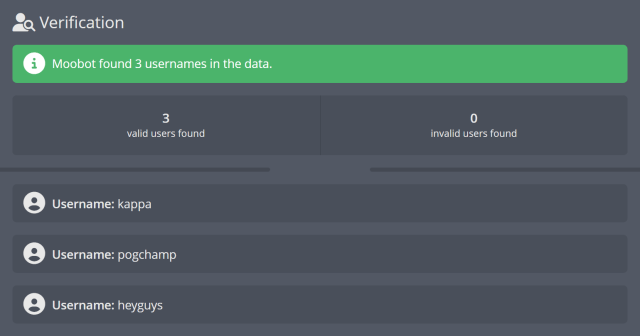 Reviewing the users in your imported list