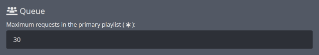 Adjusting the max amount of Song Requests in the queue Adjusting the max amount of Song Requests in the queue