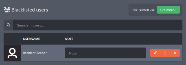 Blacklisting Song Requests from certain Twitch viewers Blacklisting Song Requests from certain Twitch viewers