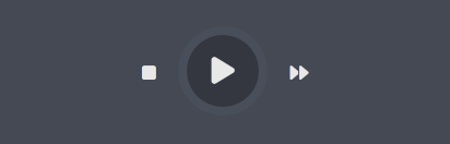 The dashboard's song player widget The dashboard's song player widget