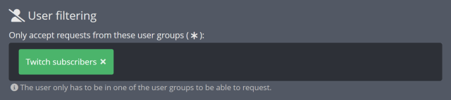 Restricting Song Requests to subscribers-only Restricting Song Requests to subscribers-only