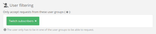 Restricting Song Requests to subscribers-only Restricting Song Requests to subscribers-only