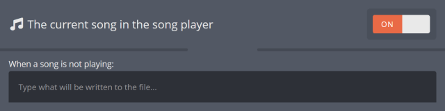 Writing an empty local file when a song is not playing