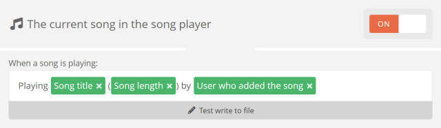 Writing your currently playing song to a local file