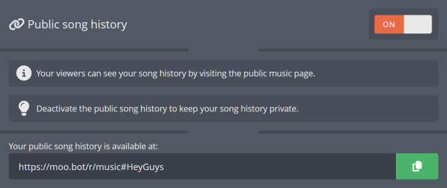 Hiding your public song history