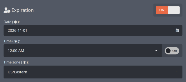 Setting blacklisted Twitch viewers to expire