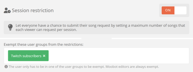 Limiting the amount of Song Requests from non-subs/non-followers