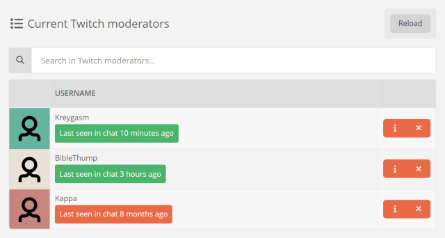 Managing your Twitch moderators