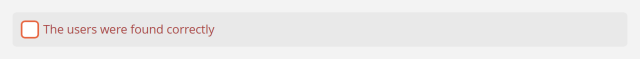 Confirming that the users were imported correctly Confirming that the users were imported correctly