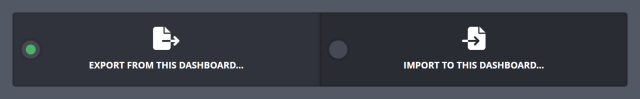 Exporting your settings