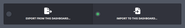 Importing your settings